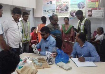 Our Officers coordinating with PHC staff and Contactor staff