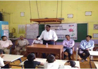 Sarpanch- WarkhandNagzar Panchayat Mr. Pradip Kambli addressing the function